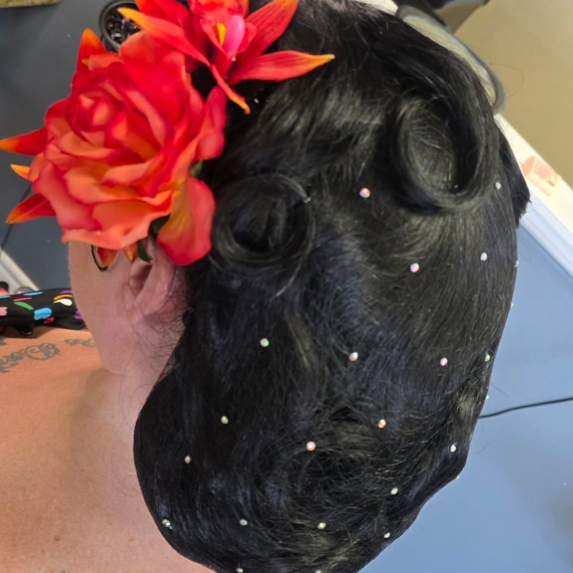 Custom "Classic" Rhinestone Hair Net