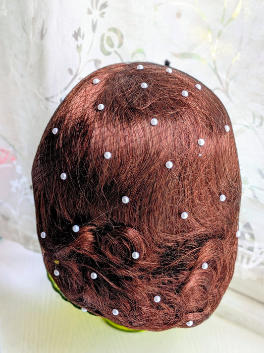 Custom pearl hair net