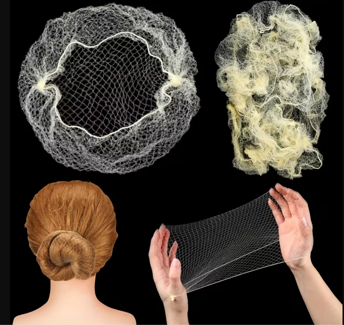 Custom pearl hair net